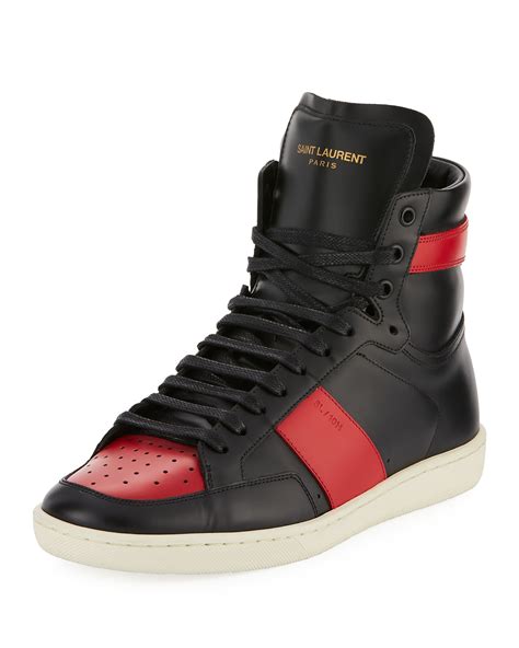 ysl mens ski sneakers|saint laurent high top sneakers.